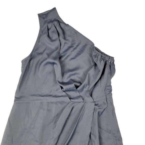 PrettyGarden One-Shoulder Slate Blue Dress Size L New With Tags 845 - Picture 2 of 9